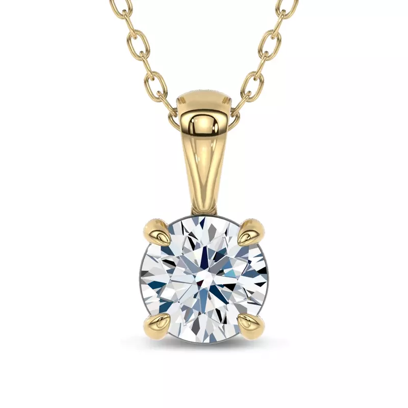 Midnight Halo Round Lab Pendant (1 ct. tw.) by Christian Siriano