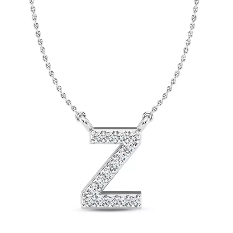 Diamond Initial Pendant – Z