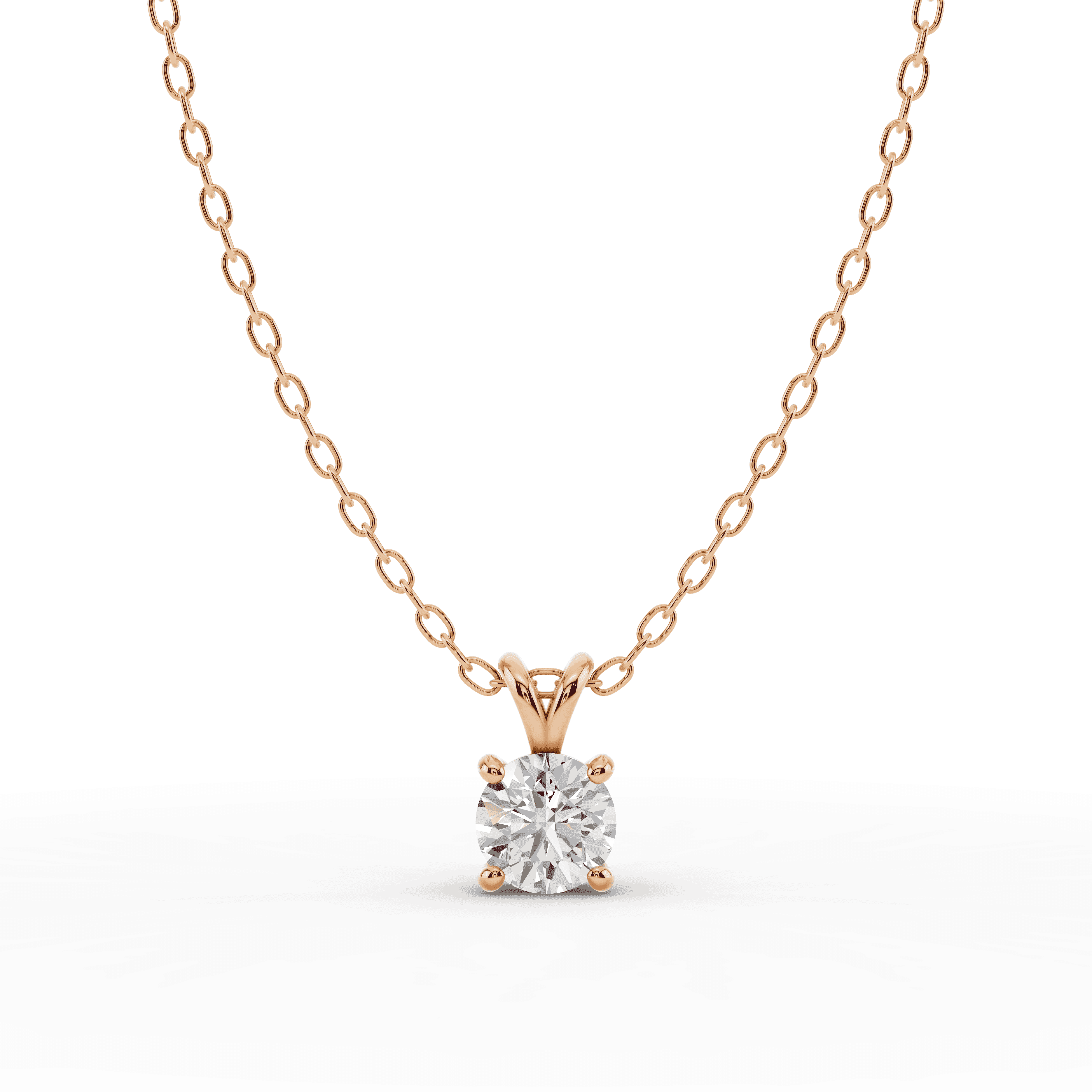 Split Bail Diamond Solitaire Necklace (½ ct.)