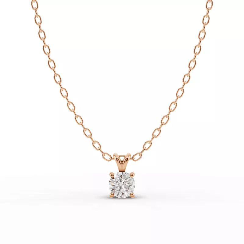 Split Bail Diamond Solitaire Necklace (¼ ct.)