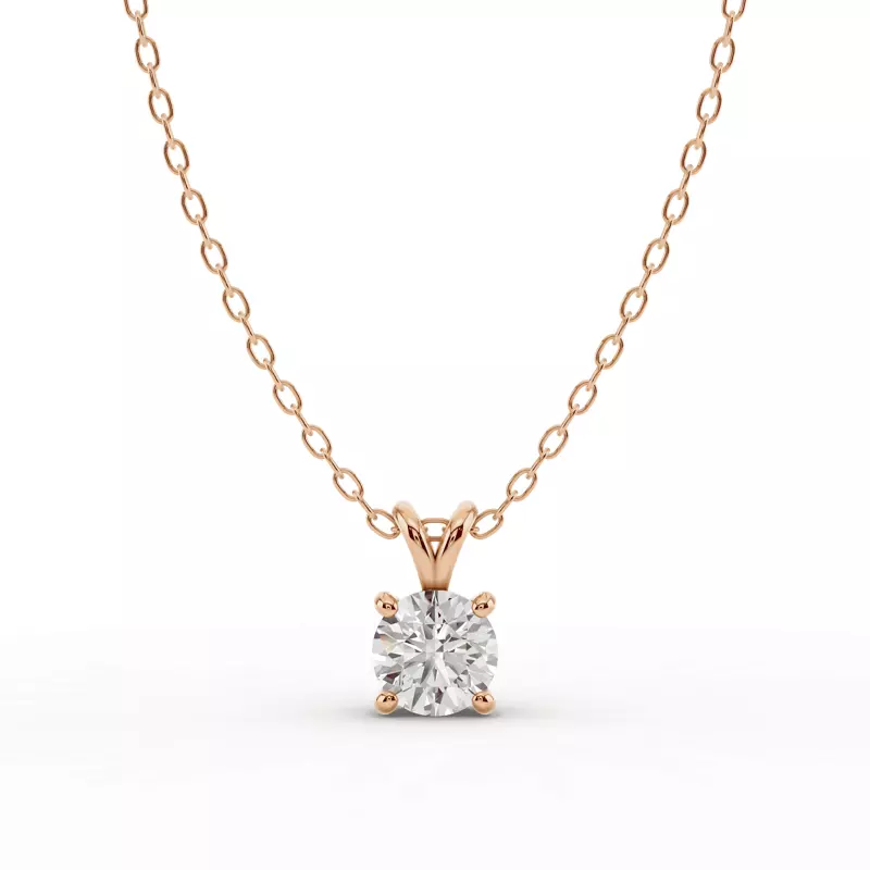 Split Bail Diamond Solitaire Necklace (¾ ct.)