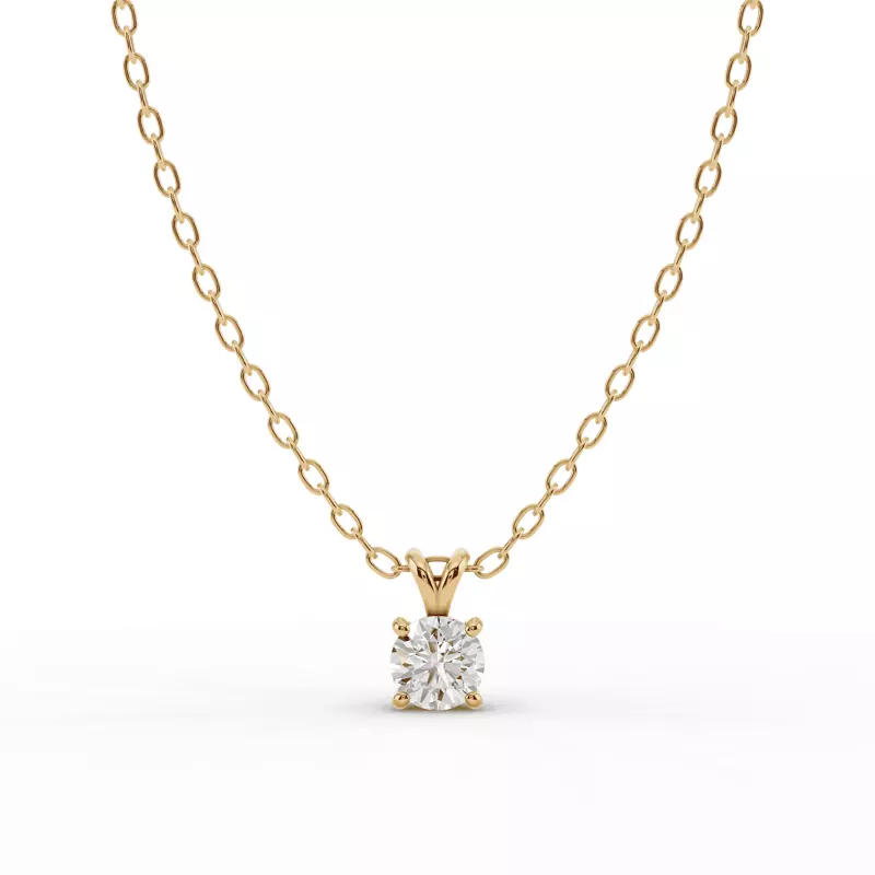 Split Bail Diamond Solitaire Necklace (¼ ct.)