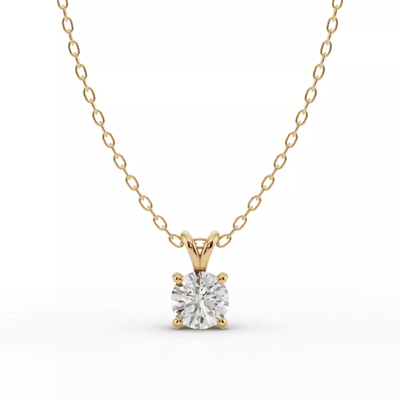 Split Bail Diamond Solitaire Necklace (¾ ct.)