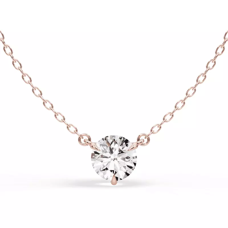 3-Prong Diamond Solitaire Pendant (1 ct.)
