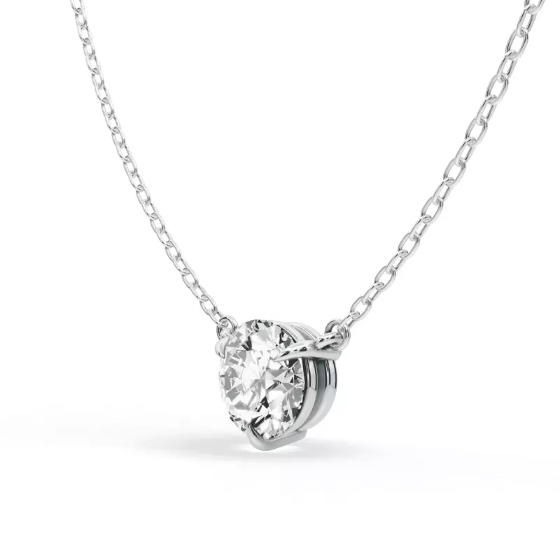 18K White Gold 3-Prong Diamond Solitaire Pendant (1.5 ct.)