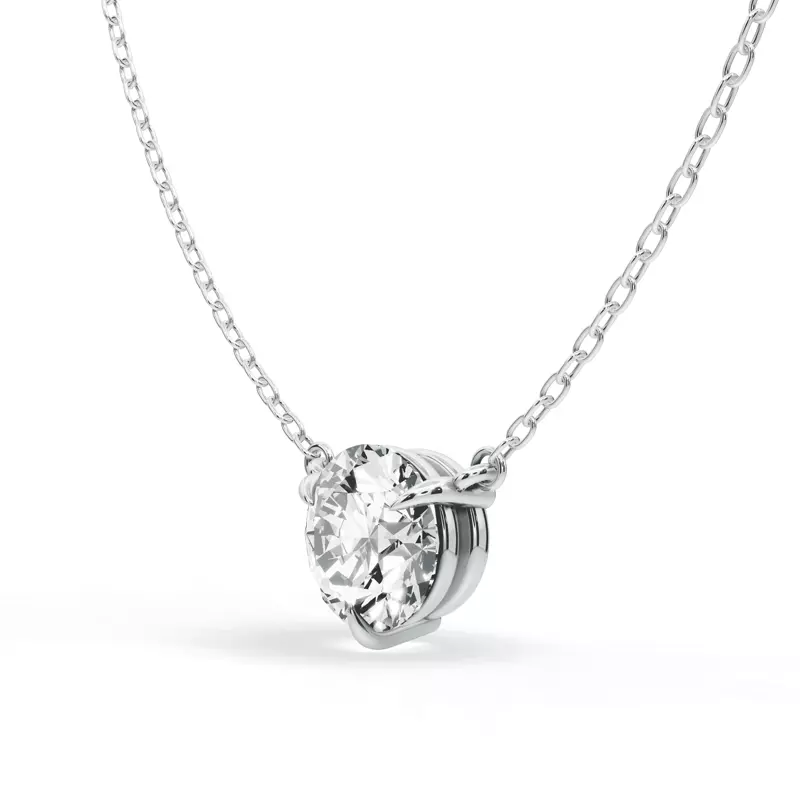 14K White Gold 3-Prong Diamond Solitaire Pendant (2 ct.)