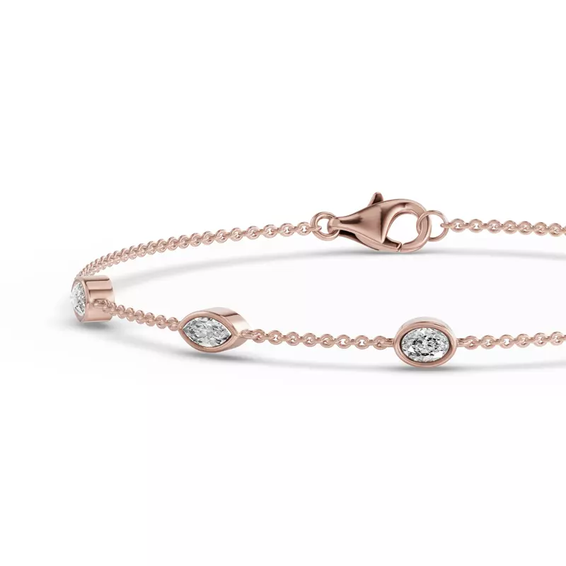 14K Rose Gold Soluna Astra Lab Diamond Bracelet