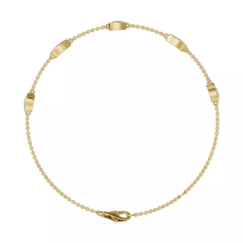 14K Yellow Gold Soluna Astra Lab Diamond Bracelet