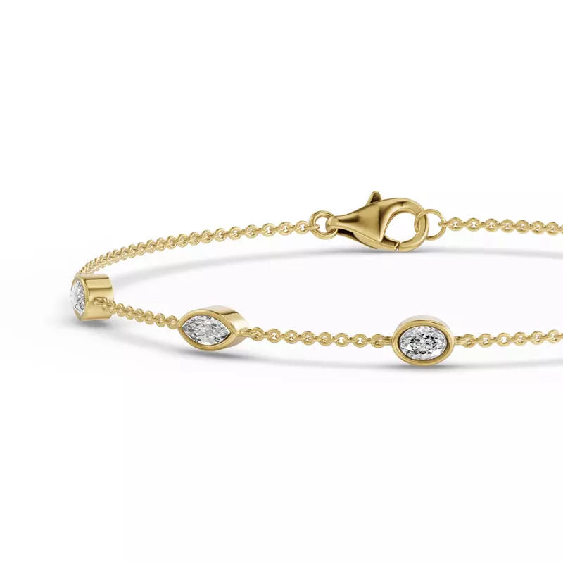 14K Yellow Gold Soluna Astra Lab Diamond Bracelet