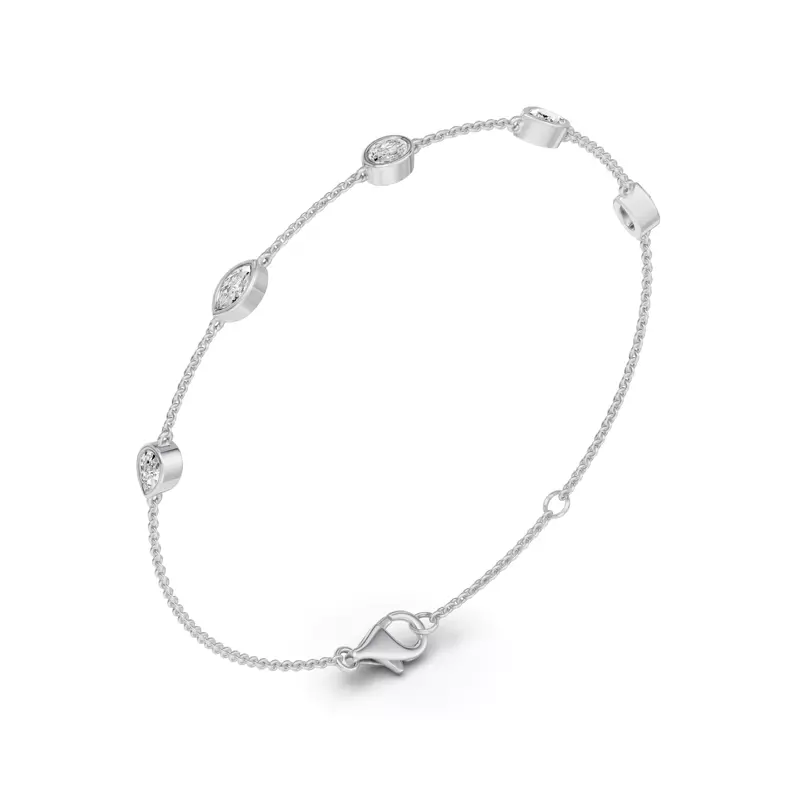 Platinum Soluna Astra Lab Diamond Bracelet