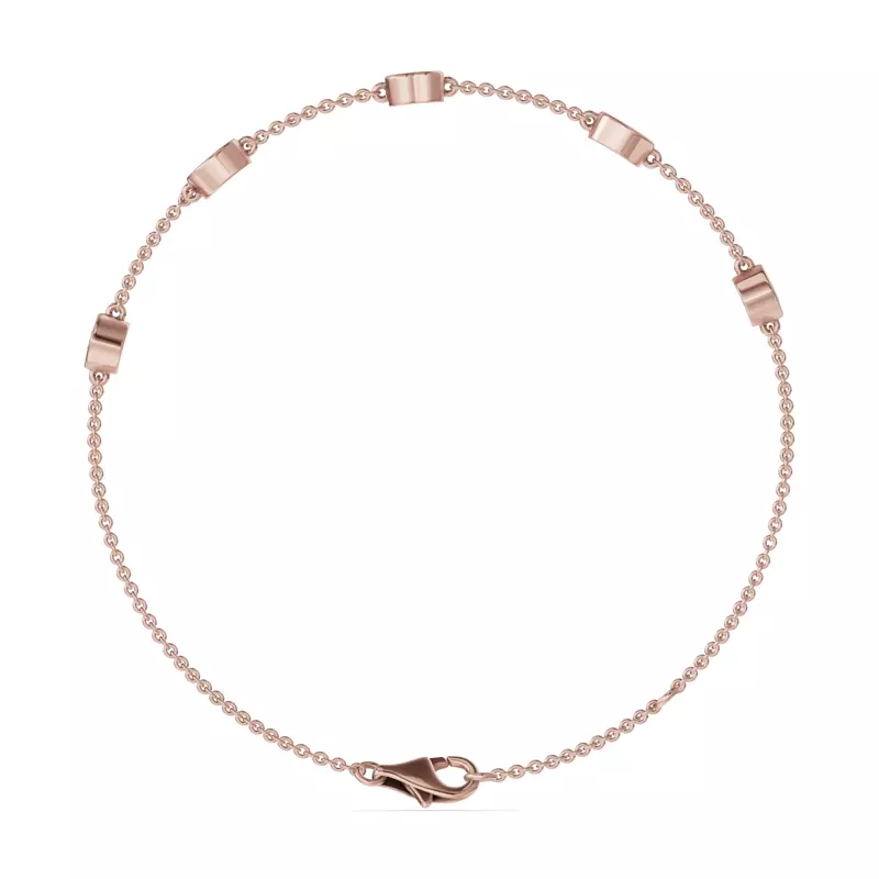 14K Rose Gold Soluna Amour Bracelet Lab Diamond Bracelet