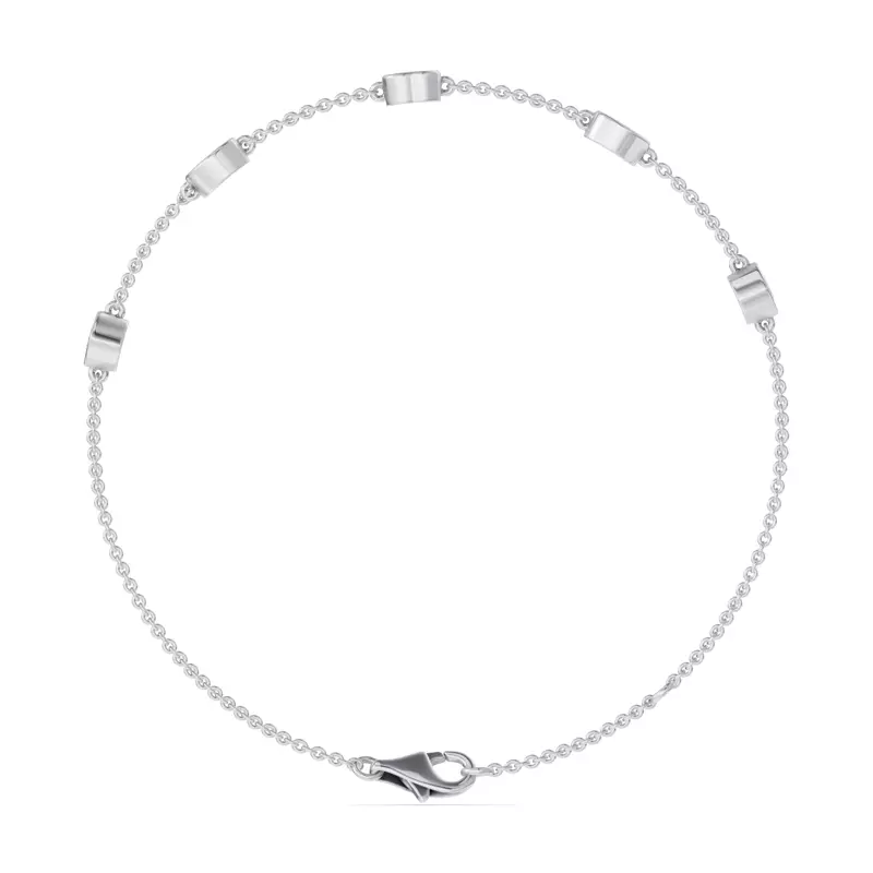 14K White Gold Soluna Amour Bracelet Lab Diamond Bracelet