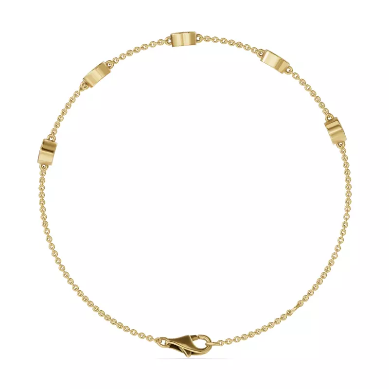 14K Yellow Gold Soluna Amour Bracelet Lab Diamond Bracelet