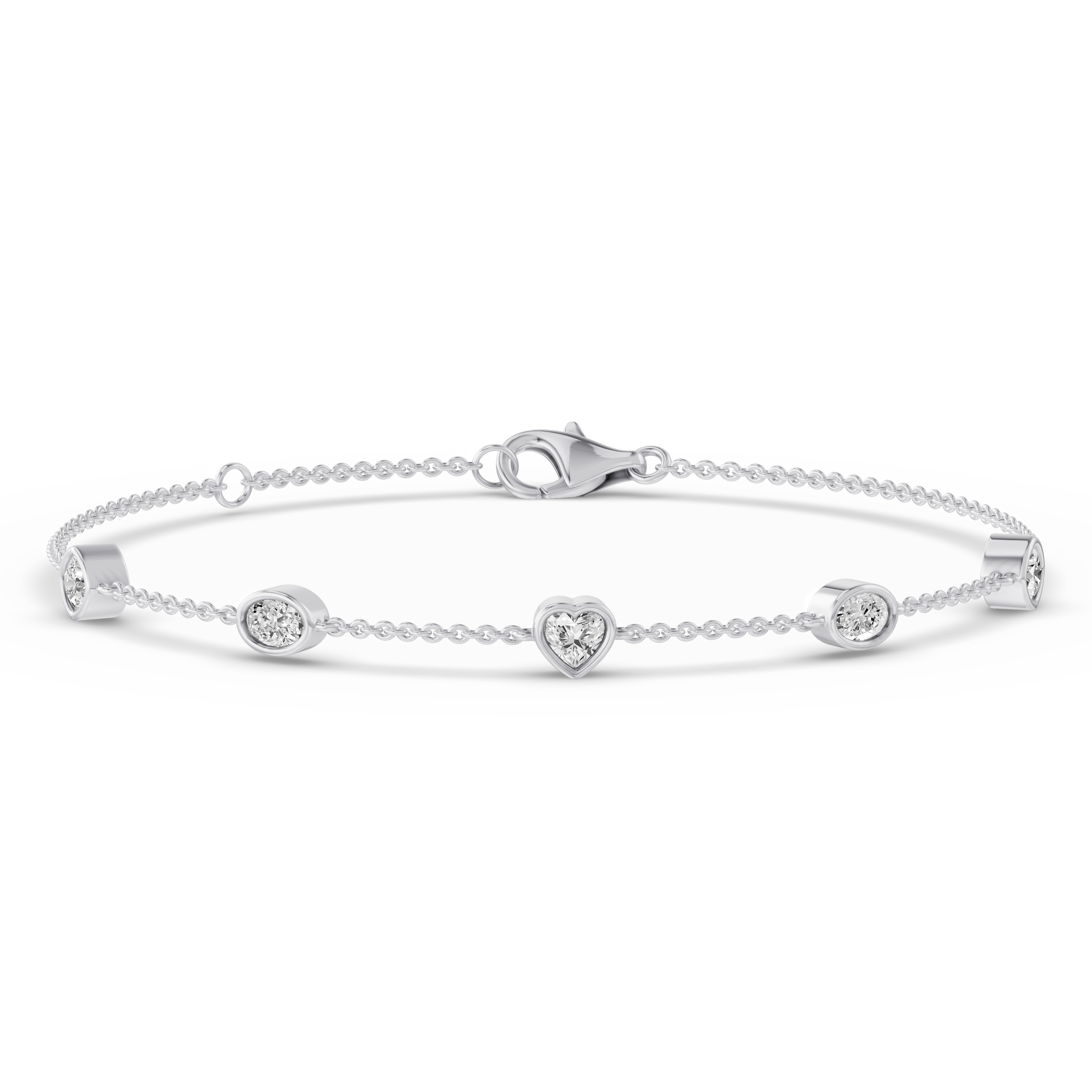 Platinum Soluna Amour Bracelet Lab Diamond Bracelet