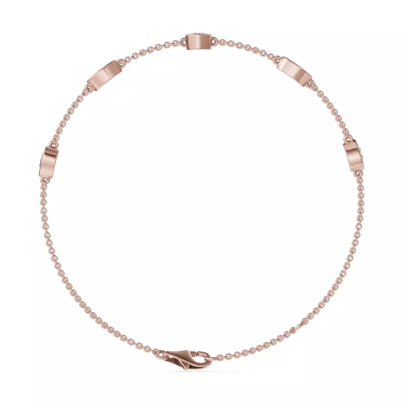 14K Rose Gold Soluna Celeste Bracelet Lab Diamond Bracelet