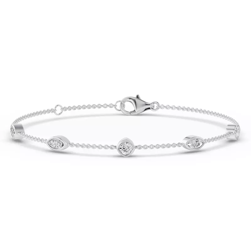 14K White Gold Soluna Celeste Bracelet Lab Diamond Bracelet