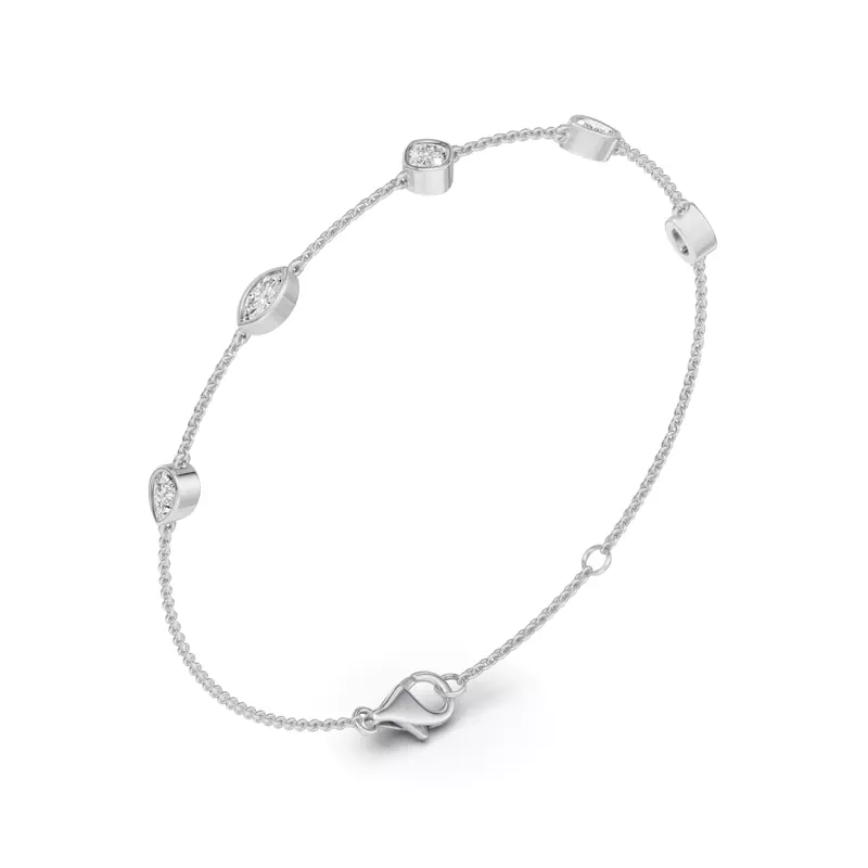 14K White Gold Soluna Celeste Bracelet Lab Diamond Bracelet