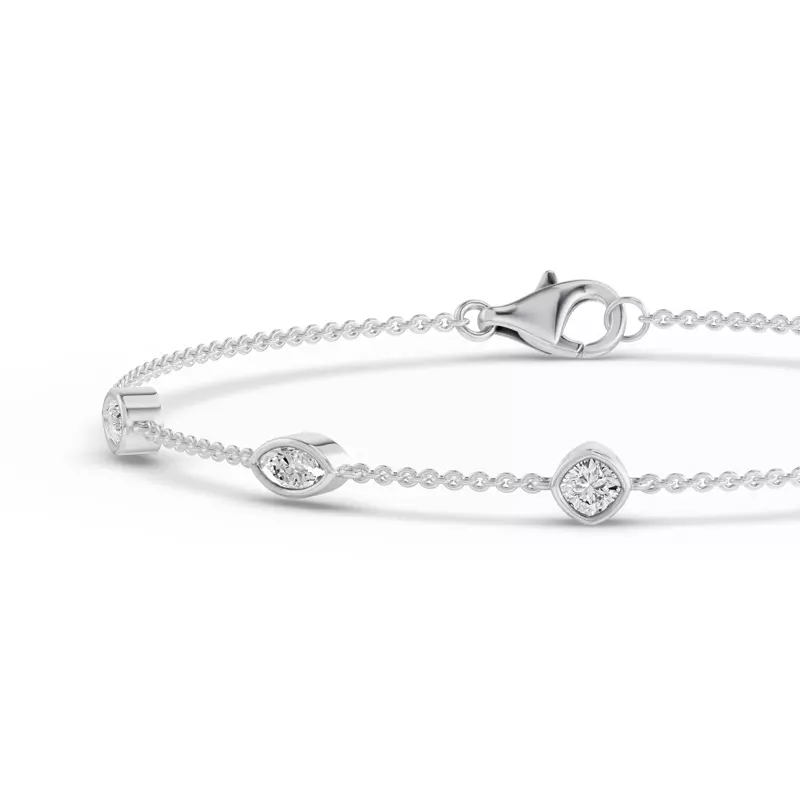14K White Gold Soluna Celeste Bracelet Lab Diamond Bracelet