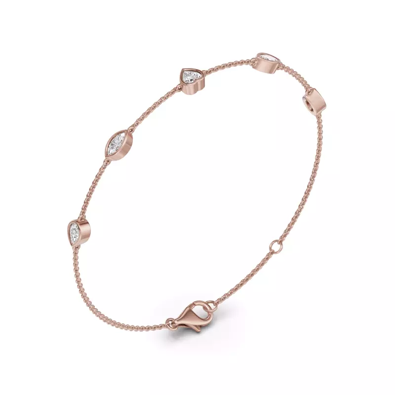 14K Rose Gold Soluna Lyria Lab Diamond Bracelet