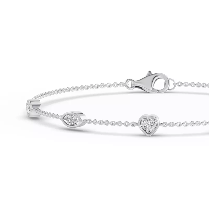 14K White Gold Soluna Lyria Lab Diamond Bracelet