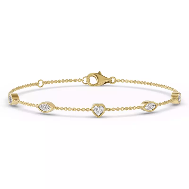 14K Yellow Gold Soluna Lyria Lab Diamond Bracelet