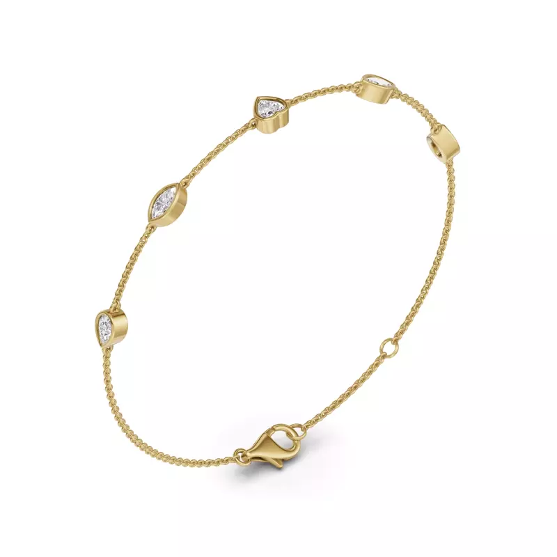 14K Yellow Gold Soluna Lyria Lab Diamond Bracelet