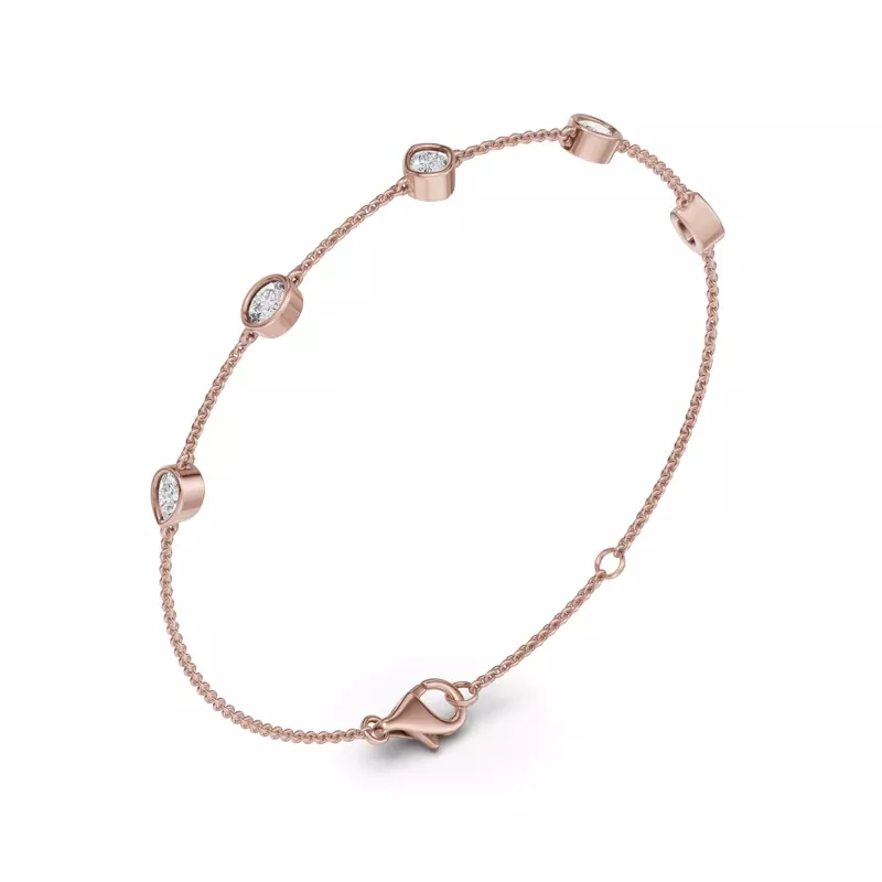 14K Rose Gold Soluna Sereno Lab Diamond Bracelet