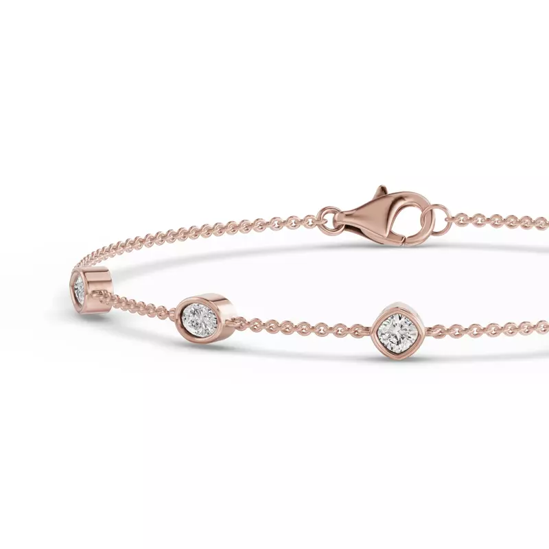 14K Rose Gold Soluna Sereno Lab Diamond Bracelet