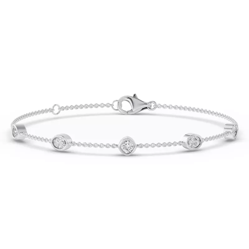 14K White Gold Soluna Sereno Lab Diamond Bracelet