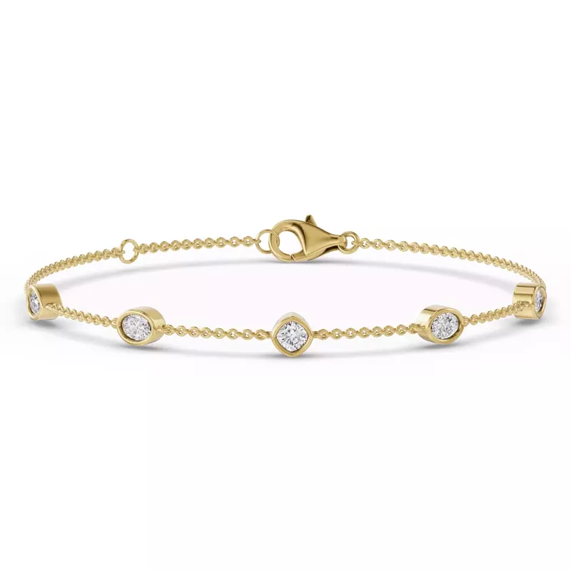 14K Yellow Gold Soluna Sereno Lab Diamond Bracelet