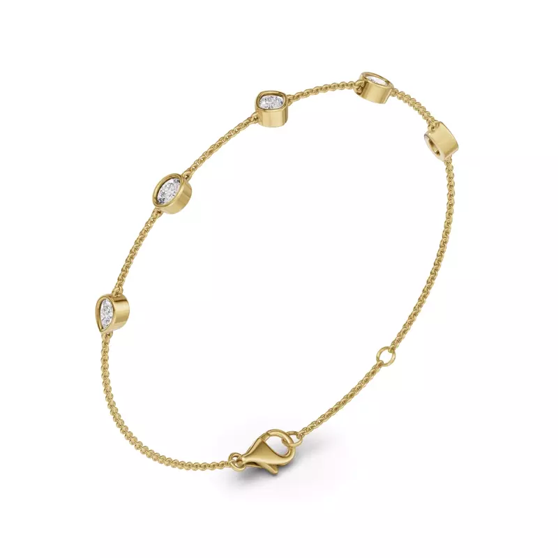 14K Yellow Gold Soluna Sereno Lab Diamond Bracelet