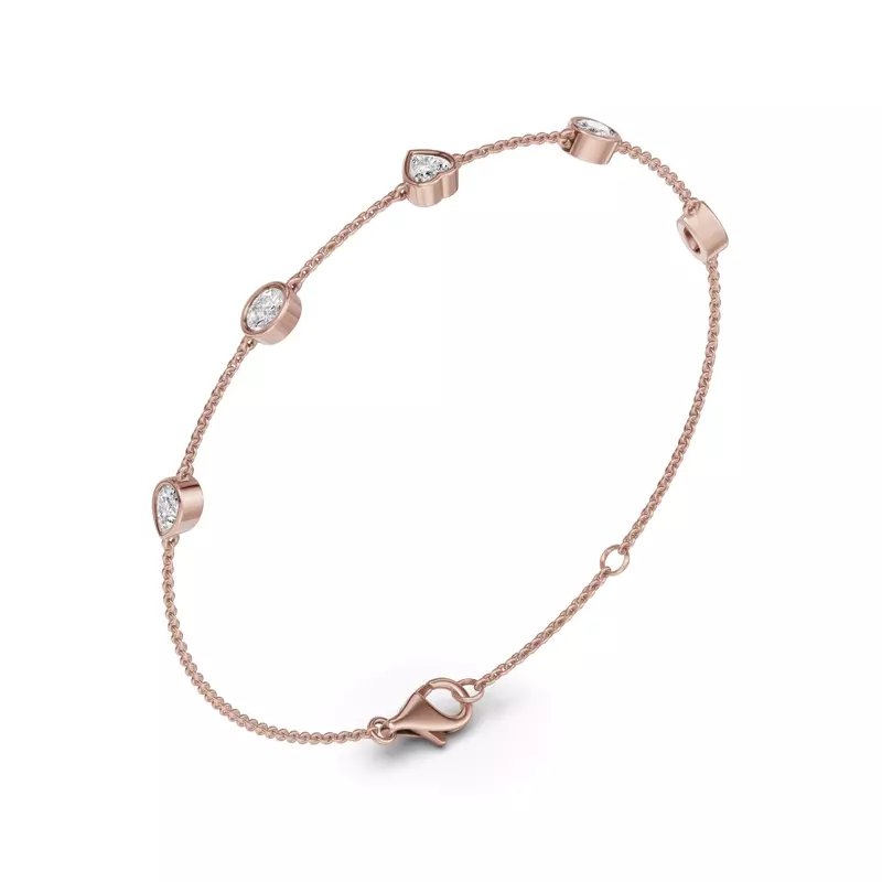 14K Rose Gold Soluna Alira Lab Diamond Bracelet