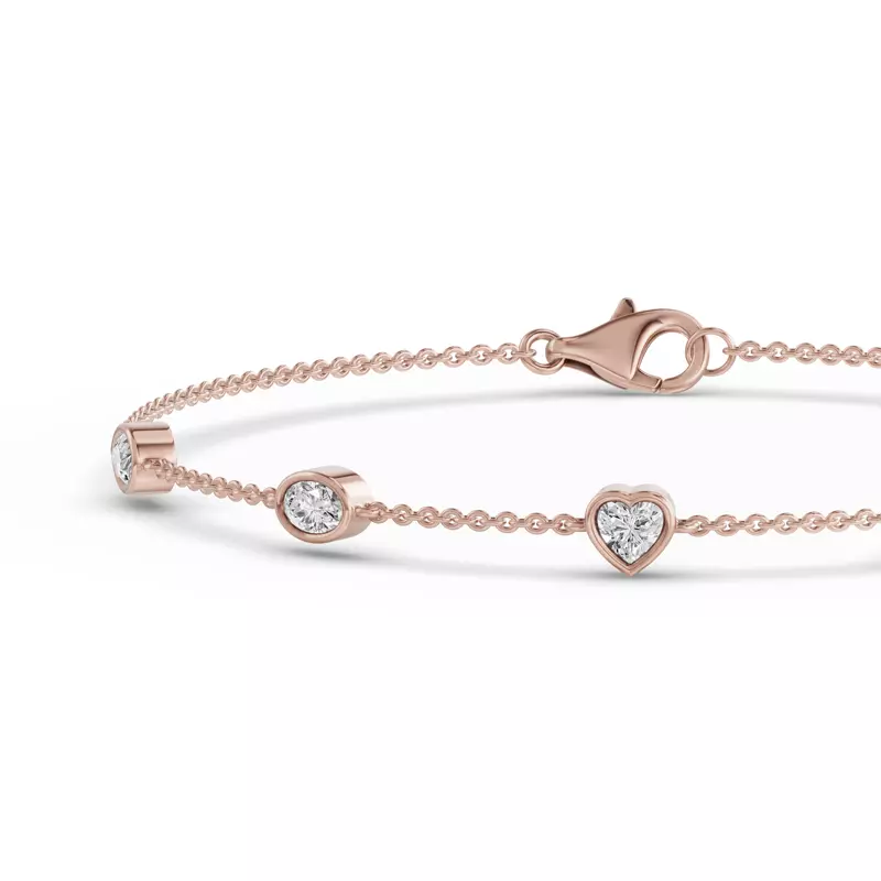 14K Rose Gold Soluna Alira Lab Diamond Bracelet