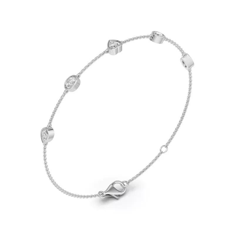 14K White Gold Soluna Alira Lab Diamond Bracelet
