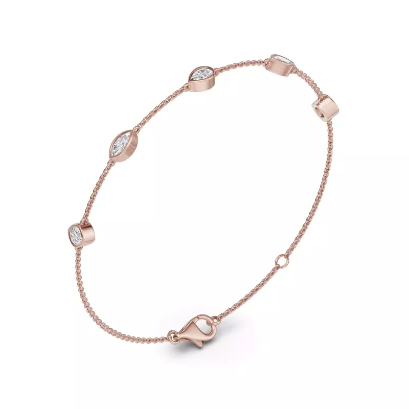 14K Rose Gold Soluna Noelle Lab Diamond Bracelet