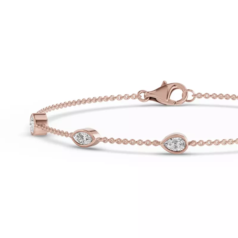14K Rose Gold Soluna Noelle Lab Diamond Bracelet