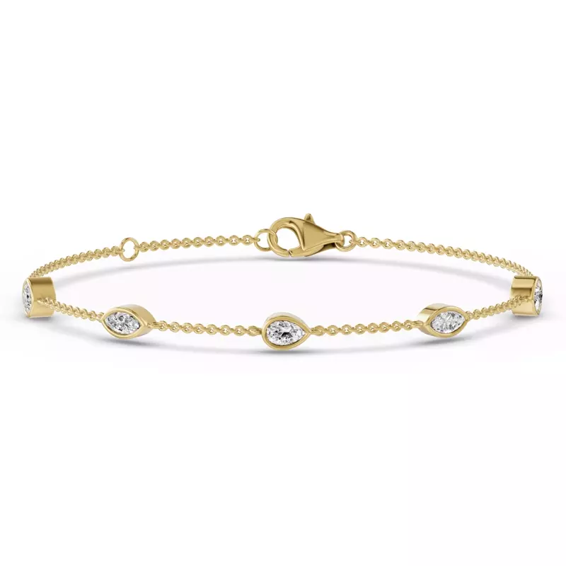 14K Yellow Gold Soluna Noelle Lab Diamond Bracelet