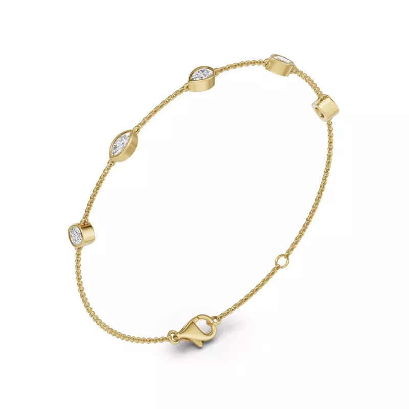 14K Yellow Gold Soluna Noelle Lab Diamond Bracelet
