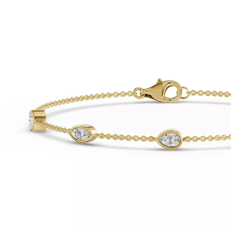 14K Yellow Gold Soluna Noelle Lab Diamond Bracelet