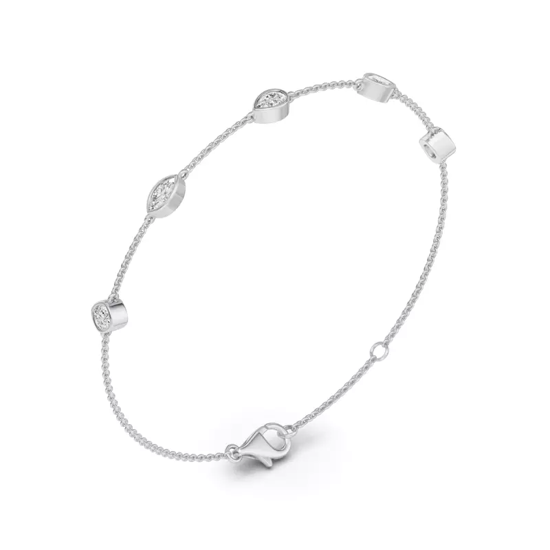 Platinum Soluna Noelle Lab Diamond Bracelet
