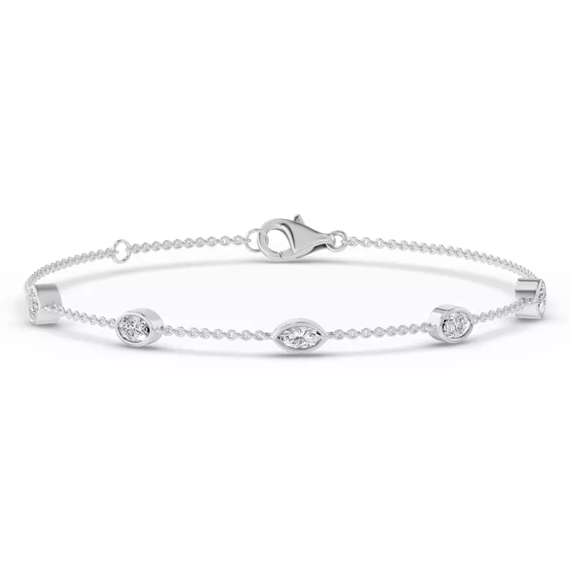 14K White Gold Soluna Elara Lab Diamond Bracelet