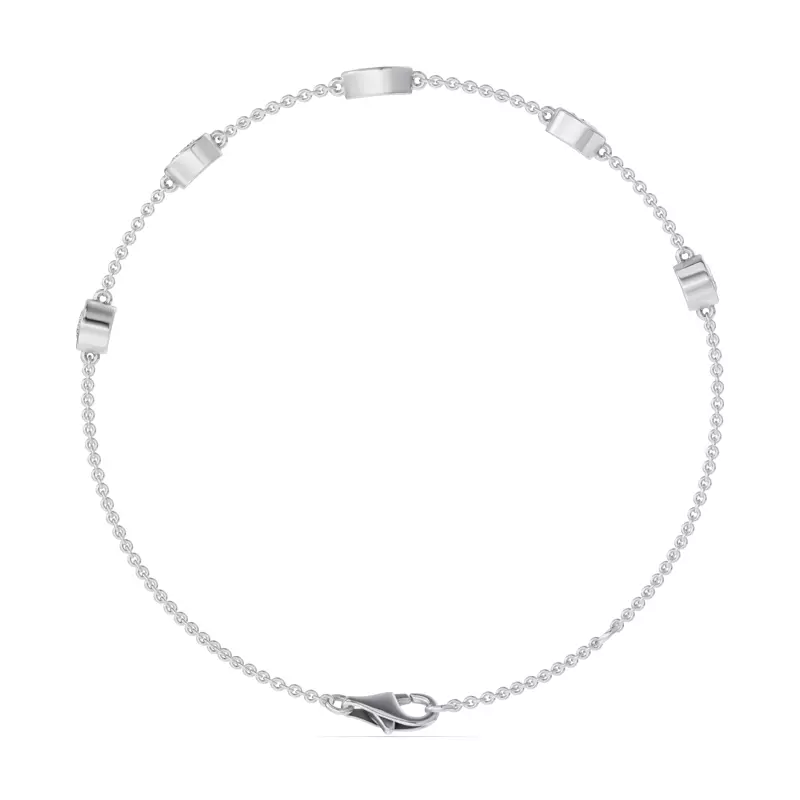 14K White Gold Soluna Elara Lab Diamond Bracelet