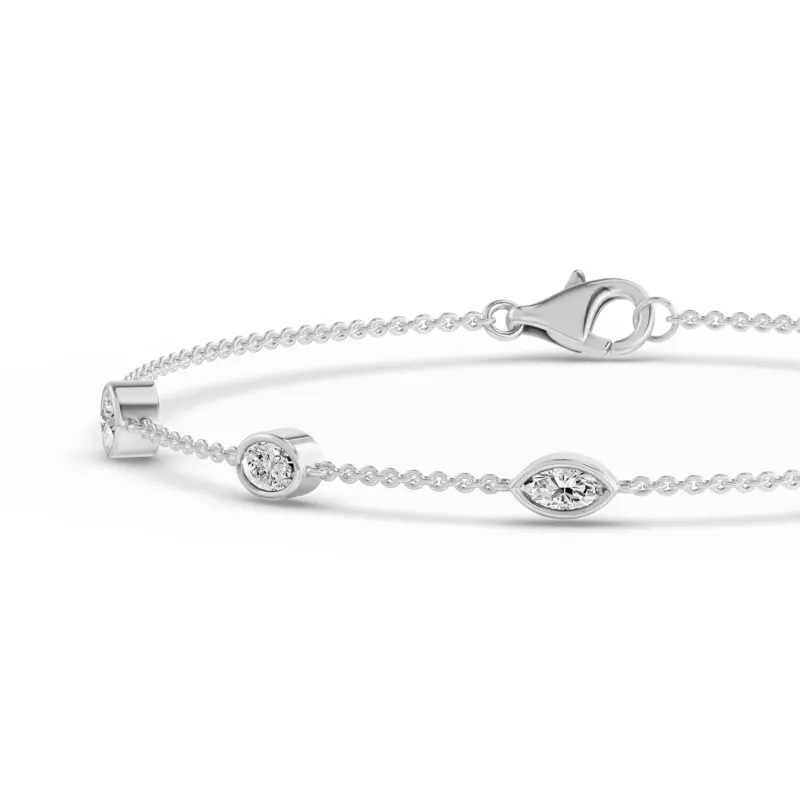 14K White Gold Soluna Elara Lab Diamond Bracelet