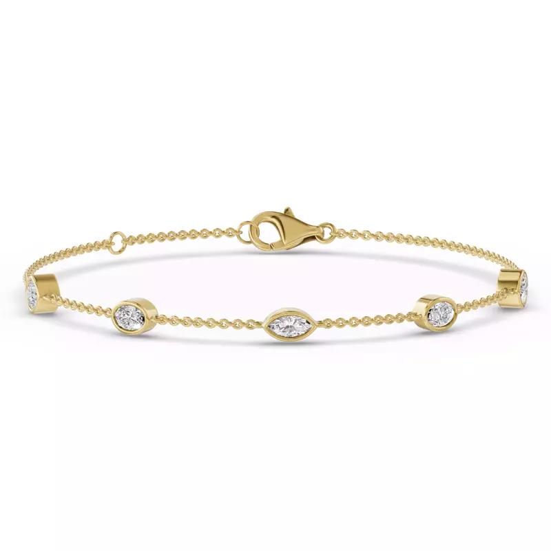 14K Yellow Gold Soluna Elara Lab Diamond Bracelet