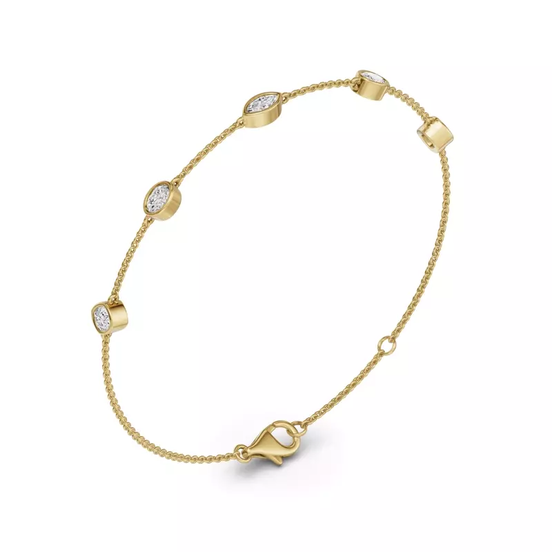 14K Yellow Gold Soluna Elara Lab Diamond Bracelet