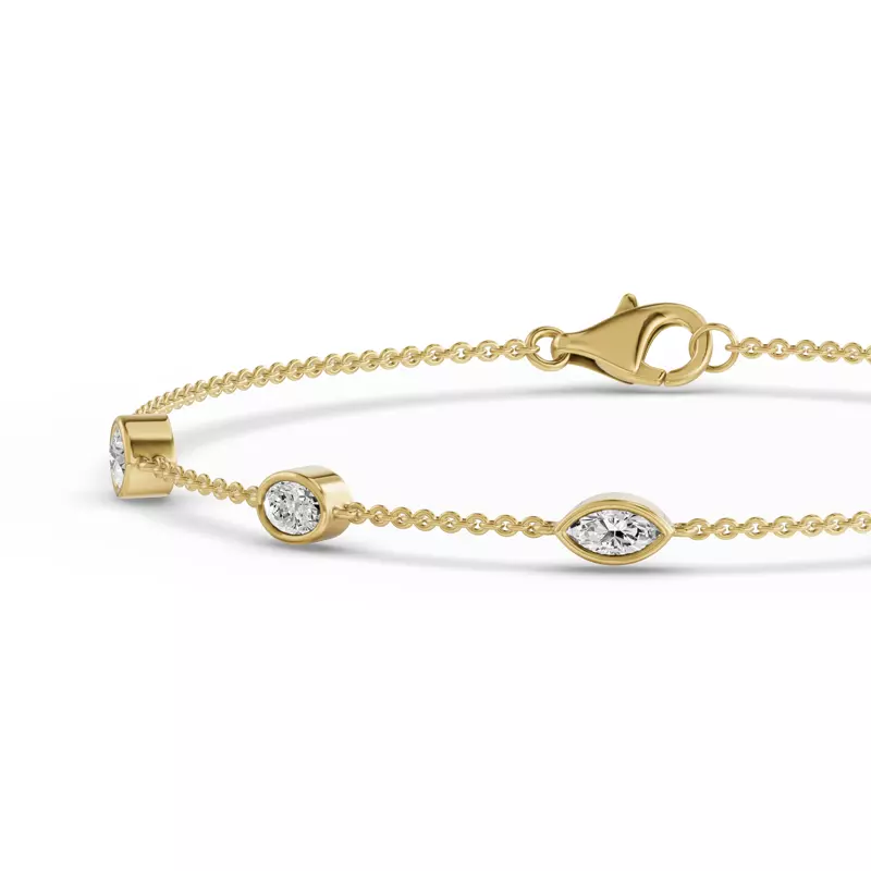 14K Yellow Gold Soluna Elara Lab Diamond Bracelet