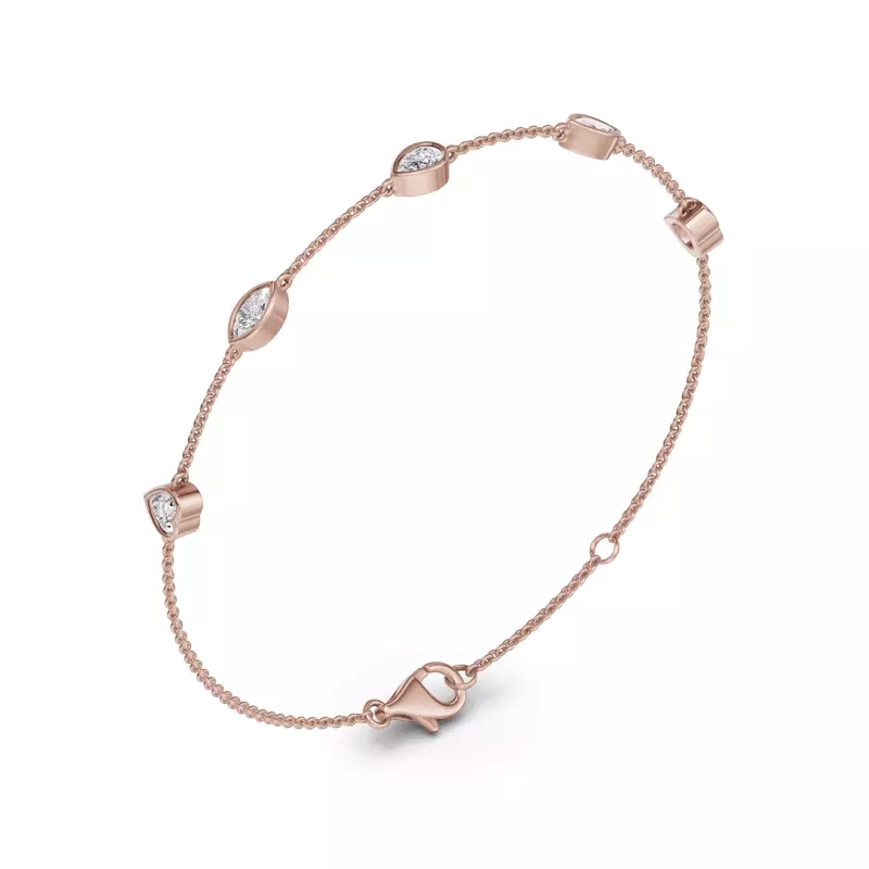 14K Rose Gold Soluna Mirelle Lab Diamond Bracelet