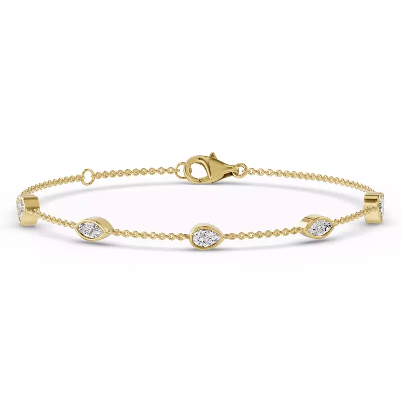 14K Yellow Gold Soluna Mirelle Lab Diamond Bracelet