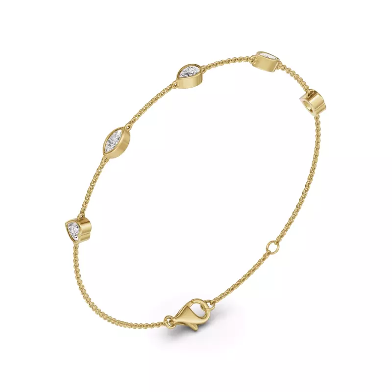 14K Yellow Gold Soluna Mirelle Lab Diamond Bracelet