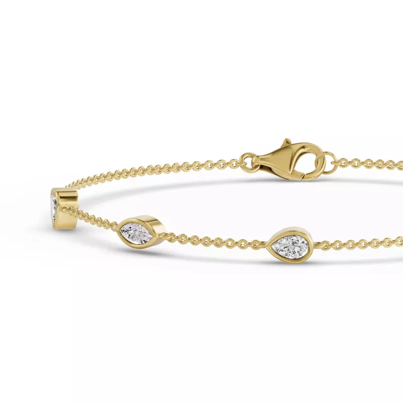 14K Yellow Gold Soluna Mirelle Lab Diamond Bracelet